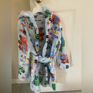 Bath Robe with hoodie for toddler boy 3-4T